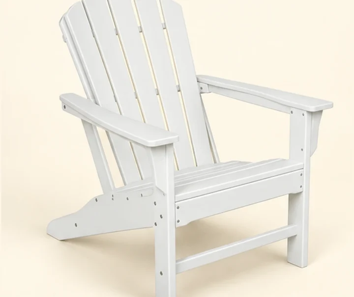 Five-Slat HDPE Adirondack Chair in M011 finish, view 1
