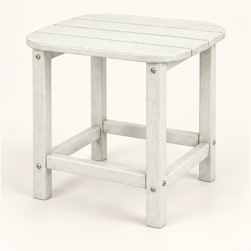 Rounded-Square HDPE Adirondack Side Table in M011 finish — view 1