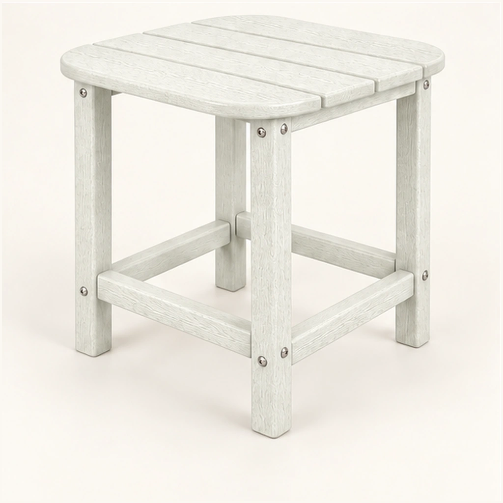 Rounded-Square HDPE Adirondack Side Table in M011 finish — view 3