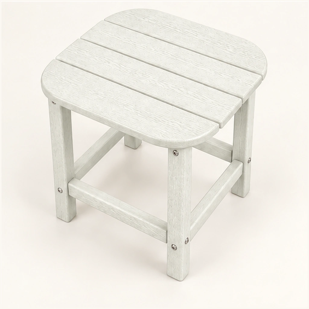 Rounded-Square HDPE Adirondack Side Table in M011 finish — view 4