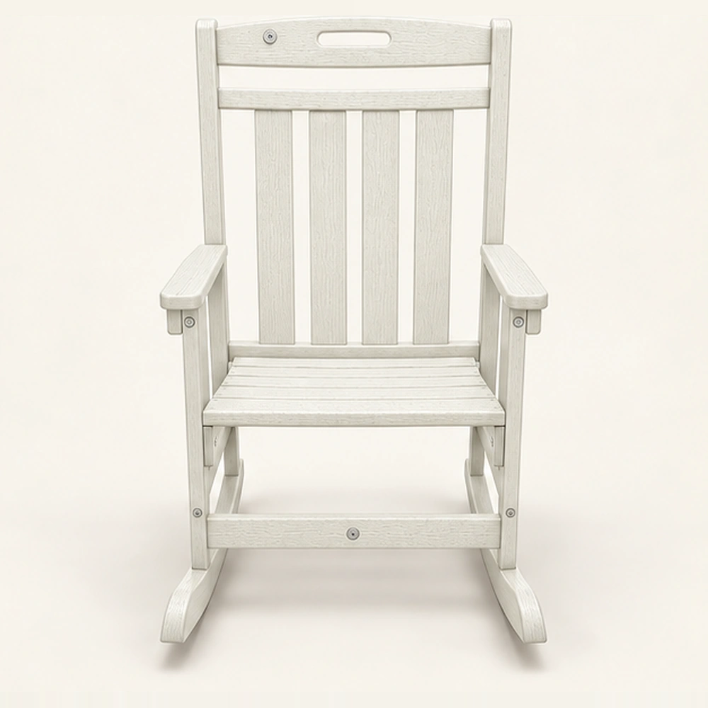 Foldable Weather-Resistant HDPE Rocking Chair in M011 finish, view 2
