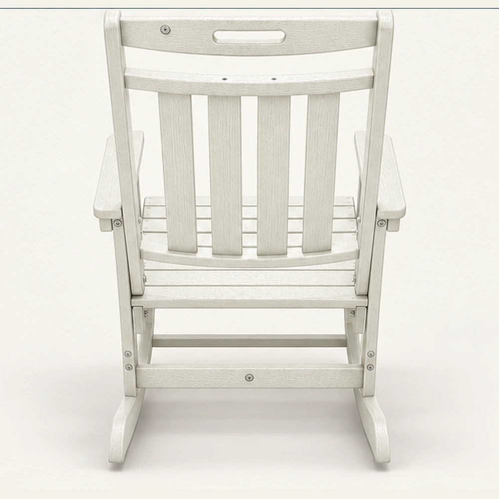 Foldable Weather-Resistant HDPE Rocking Chair in M011 finish, view 4