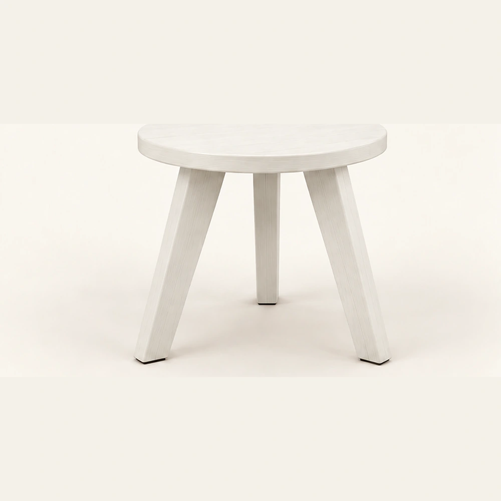 Three-Leg Round HDPE Side Table in M011 finish, view 1