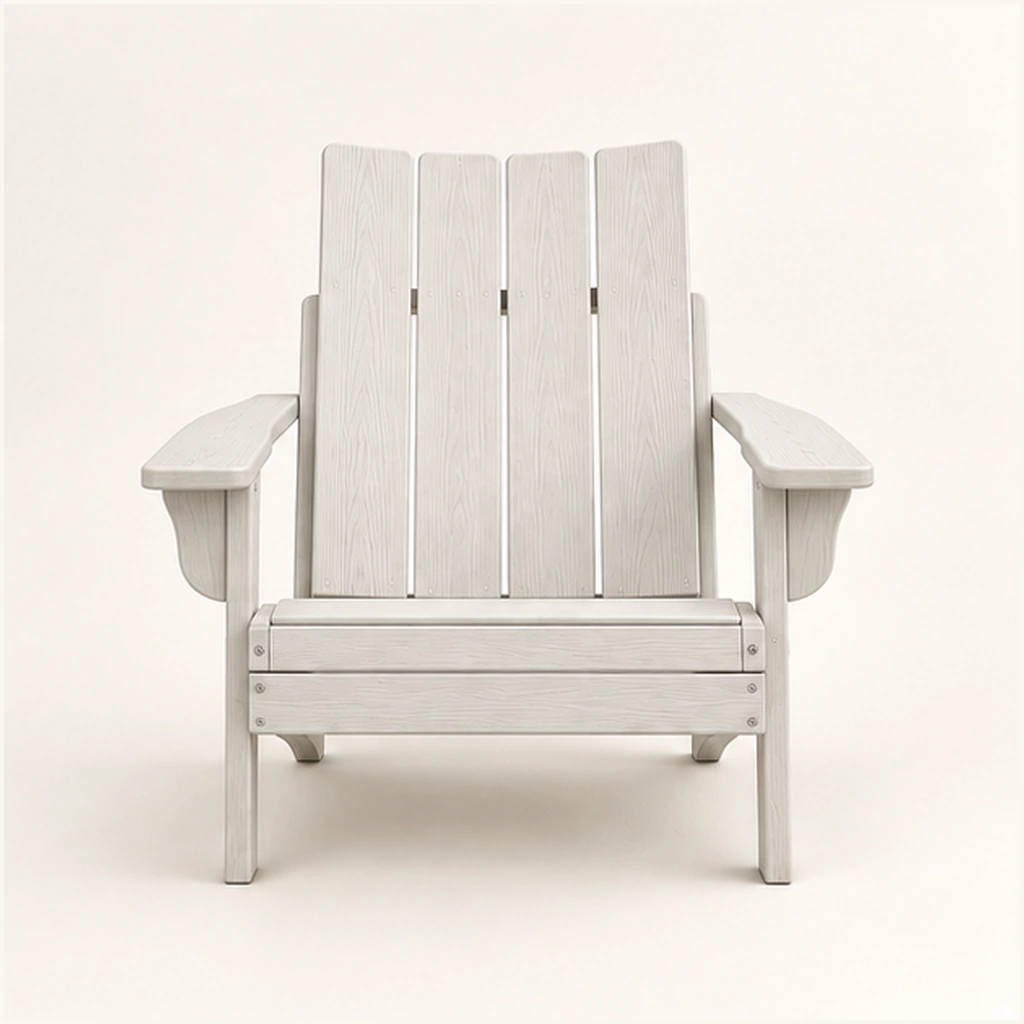 5-Piece Four-Slat HDPE Adirondack Conversation Set with Fire Pit in M011 finish — view 2