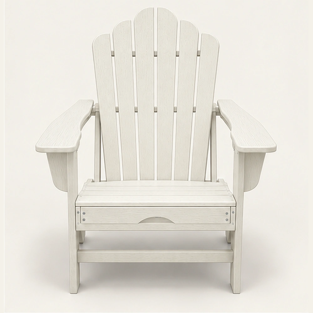 HDPE Adirondack Chair with Cup Holder and Pull-Out Footrest in M011 finish, view 2