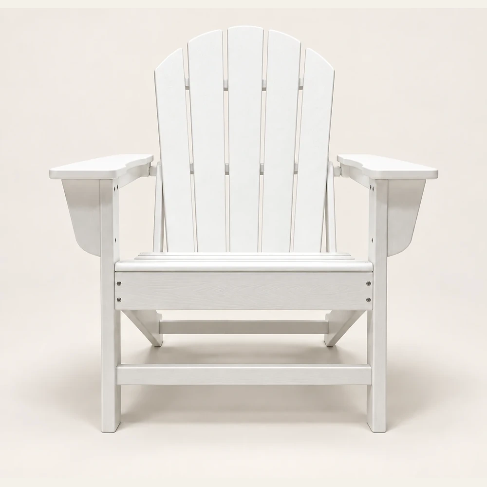3-Piece HDPE Adirondack Chair and Side Table Set in M011 finish, view 2