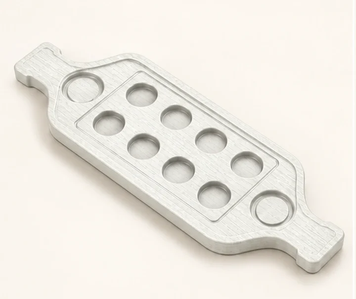 HDPE Shot Glass Holder Paddle in M011 finish, view 1