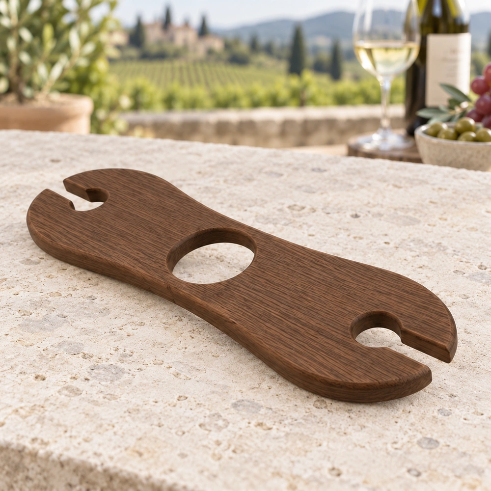 HDPE wine serving tray on a vineyard terrace, view 03