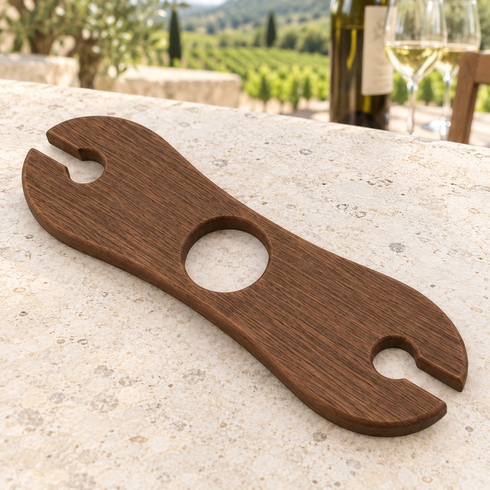 HDPE wine serving tray on a vineyard terrace, view 04