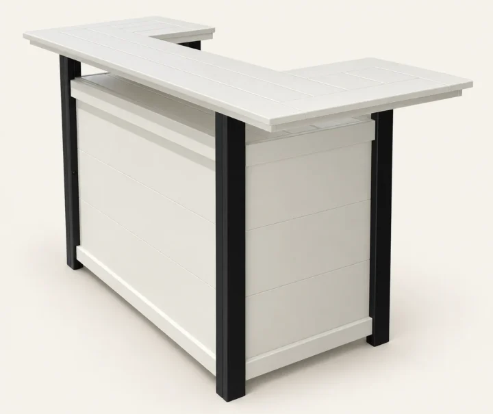HDPE Outdoor Bar Counter with Storage — view 1