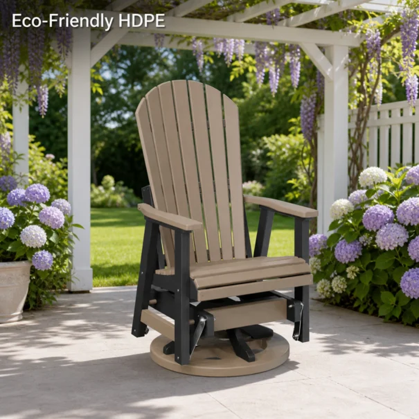 HDPE Swivel Rocking Chair